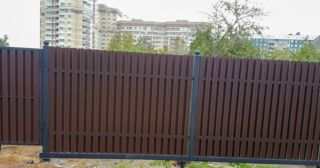 Купить распашные ворота из штакетника Алексин, цена от 2723 руб.